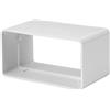 Intelmann Raccordo a canale piatto, in plastica, 110 x 55 mm