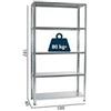 GRIMA - SCAFFALE INCASTRO in metallo ZINCATO 100 X 40 X 187h Portata 400 Kg