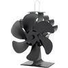 Pruojhw Ventola termica - Ventilatore non elettrico per stufa,Ventilatore per, design silenzioso, circolazione 'aria calda a risparmio energetico, per a legna
