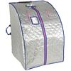HUOLE Sauna a infrarossi pieghevole cabina di calore Terapeutica Spa 1000W, Sauna a infrarossi 1 posto portatile,Tenda da sauna pieghevole isolante a quattro strati e generatore di vapore di sauna