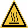 AS ADESIVI SICUREZZA StickersLab - Cartelli adesivi di pericolo ISO 7010 Superficie calda W017 (100, 50mm x 50mm)