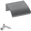 SOTECH 10 pezzi maniglie per mobili Blanket Alex Titan blu 40 mm maniglie per cassetti per montaggio frontale interno incl. viti di fissaggio