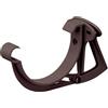INEFA Supporto tavola di gronda, regolabile 125mm Marrone scuro PVC | Supporto grondaia in plastica per grondaia semicircolare, accessorio grondaia, Made in Germany
