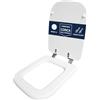 HYDRO HOME - Copriwater Ideal Standard Conca Come Originale, Tavoletta WC Ideal Standard con Cerniere Inclinate Idonee, Coperchio Water Copri Water in Legno Rivestito (BIANCO I.S.)