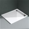 Mai & Mai Piatto Doccia con Piletta 100x120x5cm, Piatto Doccia Rettangolare in Acrilico incl. Piletta di Scarico (AL02) Xetro04W, Bianco