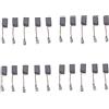 Rjrjc Set di 20 Spazzole a Carbone in Rame, per Trapano Elettrico, Smerigliatrice Angolare, Asciugacapelli e Altri Utensili, 6x8x13 mm