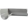 Renoplast® Angolo di grondaia in alluminio R50 | Angolo interno 90° grigio | Grondaia pluviale | Profili angolari in lamiera per il drenaggio del tetto | Giardino della casa Carport Terrazza Balcone