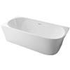 Bernstein Vasca da bagno freestanding NOVA CORNER - bianco - installazione a sinistra - 170 x 78 cm - Senza rubinetteria, Sistema drenaggio:Senza sistema di drennaggio, Bianco lucido
