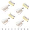 UFURMATE Chiusure magnetiche per porte in vetro, set da 4, chiusura magnetica a pressione per porta in vetro singolo con morsetto regolabile per armadietto, adatto per porte in vetro a battente da 3-6