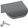 SOTECH 10 pezzi maniglie per mobili Blankett Tommy Titan blu 40 mm maniglie per cassetti per montaggio interno frontale incl. viti di fissaggio
