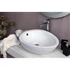 Yellowshop - Lavabo Da Appoggio Cm 50 x 39 Bacinella Lavandino Lavello In Ceramica Bianco Sanitari Bagno Design Moderno Modello Dream