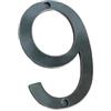 ZBORAVPIX Numeri di porta, 50mm in acciaio inox con viti in metallo etichetta digitale targa porta targa porta numeri for cassette postali numeri civici numeri porta d'ingresso(Number 9)