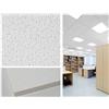 Generico Pannelli per controsoffitti in Fibra Microforata con PRESTAZIONI FONOASSORBENTI 600 x 600 x 13mm Confezione 12 pezzi - 4,32 mq finutura bucciata
