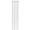 Fondital 82IAM01405 Radiatore in alluminio estruso Garda DUAL 80, 1400 mm, 5 elementi, bianco
