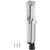 SENRISE Fermaporta telescopico a molla, in acciaio inox, con pedale, per casa, garage, patio (argento)