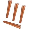 JIAOLUN123 4 Gambe per Mobili In Legno Massello Piedini per Mobili in Cono Obliquo Piedino di Sostituzione Gamba del Tavolo Piedi del Divano,Con Piazza Piastra di Montaggio e Viti(20cm)