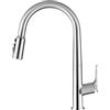 XJTNLB Miscelatore Cucina 3 Vie con Doccetta Cromo Rubinetto a Osmosi Rubinetto Collo di Cigno Miscelatore Monocomando Rubinetti Da Cucina a 3 Vie