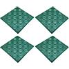 Acan Tradineur - Confezione da 4 piastrelle per esterni, in plastica, per piscina, terrazze, giardino, smontabile e antiscivolo, 30 x 30 cm, colore: verde