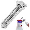 Generico Multiutensile compatto in titanio 6 in 1, mini apribottiglie multifunzione portatile, chiave inglese regolabile, apribottiglie, portachiavi, strumento per la rimozione di chiodi, chiave tascabile