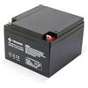 Velamp TECNID by Velamp 23734 - Batteria al Piombo Ermetica Ricaricabile 12V 26Ah - Attacchi Faston T4 - Ideale per Sistemi di Backup, Allarme, Videosorveglianza, Antincendio, Domotica e UPS