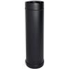 MBM Elemento diritto canna fumaria tubo coassiale nero D. 80/125 0,5 mt CE in acciaio 316 per stufa pellet Made in Italy UNI 1856/2