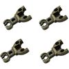 AERREGI Set di Cerniere per Porte e Mobili Antichi - Stile Classico e Resistente | Ø32-32x34 mm CP03 (4, BRONZATO)
