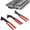 FROPIJ Set di 3 pinze piegate per lamiera, 0°/45°/90°, larghezza 59 mm, pinza piegatrice per lamiera, utensile per coperture per tetti e levigatura di lamiere