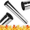 BG INVEST Tubo per Camino in Acciaio Inossidabile INOX - Lunghezza 1000mm 1 metro - Tubo per Canne Fumarie - Resistente al Calore e alla Corrosione - Alta Qualità - Diametro 130mm - Ø 130 mm x 1 m