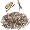 Nihexo 10/50/100 Pcs Self Drilling Anchors Screws, Drywall Self-Drilling Anchors with Screws, Expansion Screws Set, No Drill Or Holes in Wall, Wall Anchors for Fixing Picture, Wall Cabinets