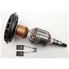 Kraftfeld Motore ancora rotore corridore + carbone, compatibile con Bosch GSH10C, GBH10DC, Würth MH 10 E, GSH 10 C, GBH 10 DC