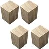 zcru004 Rialzi Per Mobili In Di Legno Alto 3 cm Per Mobili Aggiunge Di Altezza Ai Letti Divani Armadi Piedini Per Mobili Alzata Mobili In Legno Gambe Per Mobili 4 Pezzi (7x7cm)