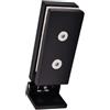 BE-TOOL Cerniere per porta in vetro, cerniera per porta della doccia, in acciaio inossidabile 304, per porte a battente da 6 mm-12 mm, nero opaco a 90 gradi (fori per le viti visibili)