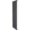 Monster Shop Radiatore Piatto a Colonna Singola 1800 x 560 mm Verticale Design Moderno Acciaio al Carbonio Riscaldamento Centrale Antracite Opaco con Kit Fissaggio e Spazzola