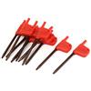 Aexit Cacciavite Chiave inglese tipo T8 Torx chiave a bandiera lunghezza 84mm 10 pz ID: 884172