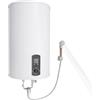 YNAADYH Scaldacqua Elettrico da 120 Litri, Scaldacqua Hung, Serbatoio Orizzontale, 30-75 °C, Riscaldamento Rapido Con Pulsante Pre-Termostato