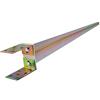 HardwareStore Manicotto per pali U 0-120mm x 750mm, supporto per pali di recinzione | guaina per pali a U, supporto per pali a L, guaina per pali zincata oro, 0-120mm 40-160mm x 750mm