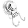 tooloflife Gancio a ventosa a vuoto, in acciaio inox, resistente, antiruggine, doppio gancio con ventosa in ABS, per bagno, cucina, doccia, bagno