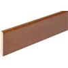 Hobby Legno Battiscopa riverstito in legno mm.70x10x2400 confezione pz.5 totale mt. 12,00. Made in Italy (Tinta noce medio)