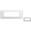 Generico ECI ELETTROFORNITURE SAM4804BBN Kit-placca/Supporto matix 4P Bianco