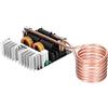 LEPREM Kit riscaldatore a induzione magnetica 1000W ZVS Scheda di riscaldamento a induzione Modulo Riscaldatore a bassa tensione Bobina Flyback Driver Riscaldatore Parti fai-da-te Tempra Ricottura Accensione