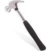 BE-TOOL Mini martello da carpentiere, 113,4 g, manico in gomma, per la lavorazione del legno, per bambini e studenti