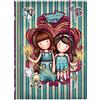SANTORO SAFTA- Taccuino con Copertina Rigida con Elastico Gorjuss Fairground Fireworks 24,8 x 9 x 33,4 cm, Multicolore, 812GJ15