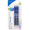 Pryma Penna Oil Gel Plume 2.0 - Confezione 3 Penne a Scatto, Punta 0,7 mm, Inchiostro Nero, Scrittura Fluida e Scorrevole, Set Penne Gel per Ufficio, Scuola e Casa