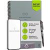 Rocketbook New Core - Quaderno a spirale riutilizzabile, formato executive, 15 x 20 cm, pagine a righe, collegato all'app, cancellabile, copertina resistente, ideale per scuola, lavoro e progetti