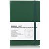 Guissi Quaderno classico con griglia a punteggi, formato A5, carta spessa 80 g/m², con tasca interna fine, in ecopelle, materiale scolastico, 144 pagine, design a Firenze