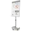 Danieli Lavagna Magnetica Scrivibile e Cancellabile con Portablocco per Fogli Mobili cm 60,5x100. Flipchart con Treppiede o con Ruote. (Con Rotelle)