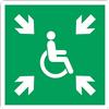Social Crazy GLOBAL CARTELLO SEGNALETICO QUADRATO - SIMBOLO SPAZIO CALMO - Adesivo Extra Resistente, Pannello in Forex, Pannello In Alluminio (15 cm Lato, Plastica)
