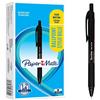 Paper Mate Alfa Penne a Sfera Retrattili, Punta Media 1.0 mm, Inchiostro Nero, Nero, 12 Pezzi