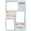 Lombardi Fotografo Calendario personalizzato 2026, varie grafiche, con 1 o più foto, 30x45cm, su carta fotografica lucida, completo di dorsetti in plastica e gancino da muro. (025)