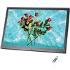 UsmAsk Cornici digitali Spacmirrors Cornice per foto digitale da 12,1 pollici, display IPS con risoluzione 1280 * 800 - Lettore musicale/video Calendario Allarme ON/OFF automatico, cornice digitale (Nero 12
